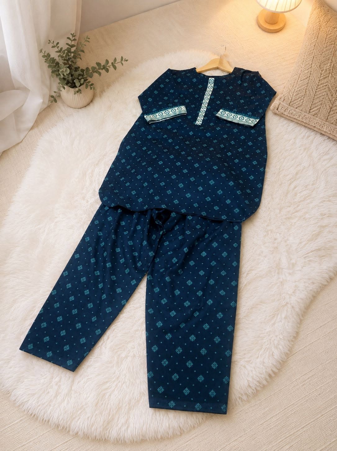 Short Sleeves 2-Piece Khadar Suite